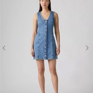 Levi's Denim Button-Down Mini Dress